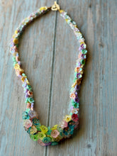 Load image into Gallery viewer, Whimsical Floral Beaded Necklace
