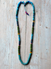 Load image into Gallery viewer, Autumn Refresh Colorblock  Vintage Trade Beads Necklace
