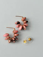 Load image into Gallery viewer, Rhodonite Gold Fill  Hoop style Earrings
