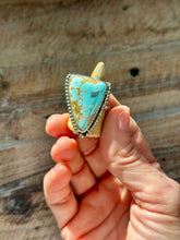 Load image into Gallery viewer, Number 8 Turquoise, Sterling Silver Ring, Size 8
