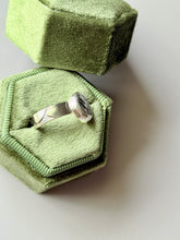 Load image into Gallery viewer, Stingray Black Coral Fossil Sterling Silver Ring, size 7.5-7.75
