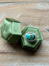 Load image into Gallery viewer, Hubei Turquoise Sterling Silver Ring, Size 8
