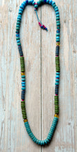 Load image into Gallery viewer, Autumn Refresh Colorblock  Vintage Trade Beads Necklace
