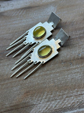Load image into Gallery viewer, Reclaimed Boho Wesrwen Sterling Silver Earrings with Gemmy Lemon Quartz
