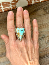 Load image into Gallery viewer, Number 8 Turquoise, Sterling Silver Ring, Size 8
