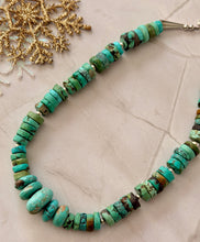 Load image into Gallery viewer, TBFL Collection, Chunky Huebi  Turquoise Beaded Necklace
