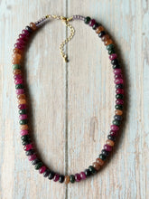 Load image into Gallery viewer, Tangerine Gemmy Necklace, Gold Clasp
