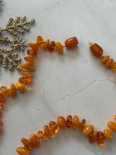Load image into Gallery viewer, TBFL Collection, Vintage Amber Hand Knotted Beaded Necklace
