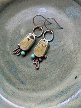 Load image into Gallery viewer, Bao Canyon and Lone Mountain Turquoise Sterling Silver Dangles
