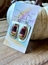 Load image into Gallery viewer, Matte Mookaite Jasper  Picturesque Sterling Silver Earrings

