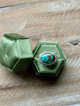 Load image into Gallery viewer, Hubei Turquoise Sterling Silver Ring, Size 8
