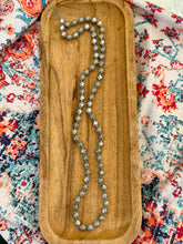 Load image into Gallery viewer, Vintage Silver Rosebud Hand Knotted Necklace
