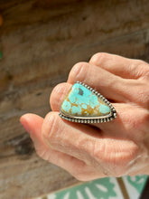 Load image into Gallery viewer, Number 8 Turquoise, Sterling Silver Ring, Size 8
