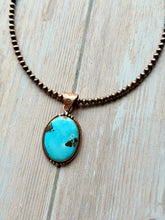 Load image into Gallery viewer, Rustic Copper Dry Creek Turquoise Necklace

