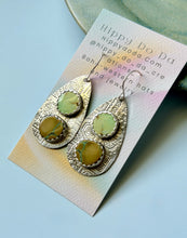 Load image into Gallery viewer, Hubei Turquoise Aztec Sterling Silver Earrings
