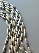 Load image into Gallery viewer, Hand Knotted Vintage Silver Torpedo Necklace
