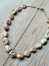 Load image into Gallery viewer, Blush Rectangular Baroque Pearl Necklace
