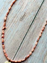 Load image into Gallery viewer, Autumn Refresh Vintage Heart Pendant and Pink Coral Necklace
