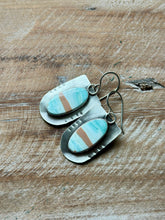 Load image into Gallery viewer, Matte Sterling Silver Picturesque Aragonite Earrings
