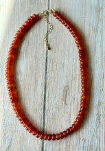 Load image into Gallery viewer, Tangerine Gemmy Necklace, Gold Clasp
