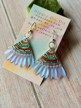 Load image into Gallery viewer, Boho Beaded Fan Earrings
