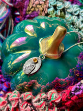 Load image into Gallery viewer, Enchanted Mushrooms and Citrine Moon Sterling Silver Necklace
