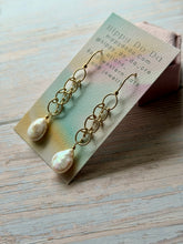 Load image into Gallery viewer, Baroque Freshwater Pearl Cascade Dangle Earrings
