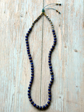 Load image into Gallery viewer, Autumn Refresh Vintage Blue Trade Beads Necklace

