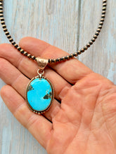 Load image into Gallery viewer, Rustic Copper Dry Creek Turquoise Necklace
