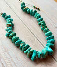 Load image into Gallery viewer, Autumn Refresh  Rugged Kingman Nugget Leather Adjustable Necklace
