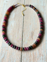 Load image into Gallery viewer, Tangerine Gemmy Necklace, Gold Clasp
