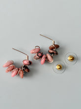Load image into Gallery viewer, Rhodonite Sterling Silver HoopnStyle Earrings
