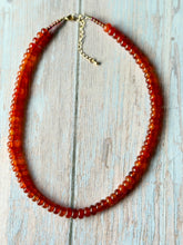 Load image into Gallery viewer, Tangerine Gemmy Necklace, Gold Clasp
