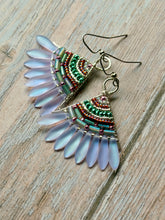 Load image into Gallery viewer, Boho Beaded Fan Earrings

