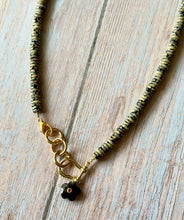 Load image into Gallery viewer, The Gamecock Dalmatian Jasper Beaded Carabiner Necklace
