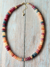 Load image into Gallery viewer, Spiced Apple Gemmy Necklace, Gold Clasp
