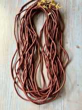 Load image into Gallery viewer, Vintage Cinnamon Brown Trade Tube Beads For Jewelry Making
