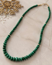 Load image into Gallery viewer, TBFL Collection, Vibrant Malachite Graduated Beaded Necklace
