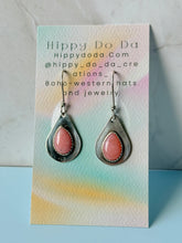 Load image into Gallery viewer, Peruvian Pink Opal Sterling Silver Earrings
