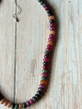 Load image into Gallery viewer, Sugar Plum Gemmy Necklace, Silver Clasp
