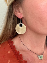 Load image into Gallery viewer, Hammered Boho Smooth Brass Disk Dangles
