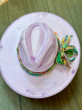 Load image into Gallery viewer, The Ophelia Hat, Lavender Wide Brim Fedora
