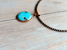 Load image into Gallery viewer, Rustic Copper Dry Creek Turquoise Necklace
