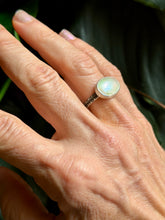 Load image into Gallery viewer, SALTY COLLECTION Oval Mother of Pearl Sterling Silver Ring, Size 7-7.25
