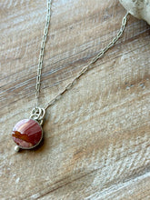 Load image into Gallery viewer, Picturesque Red Flacon Jasper Sterling Silver Necklace
