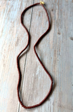 Load image into Gallery viewer, Vintage Cinnamon Brown Trade Tube Beads For Jewelry Making
