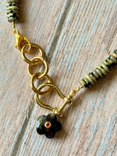 Load image into Gallery viewer, The Gamecock Dalmatian Jasper Beaded Carabiner Necklace
