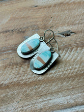 Load image into Gallery viewer, Matte Sterling Silver Picturesque Aragonite Earrings
