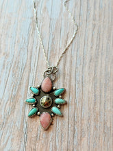 Load image into Gallery viewer, Boho Summer Statement Sterling Necklace
