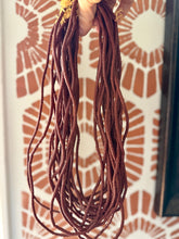 Load image into Gallery viewer, Vintage Cinnamon Brown Trade Tube Beads For Jewelry Making
